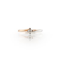 Anello Promesse Donna in Oro Diamante 0.15 Ct THBICO15 - THBICO15